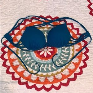 TEAL BIKINI SET || 34 B TOP || NEVER WORN || NWT